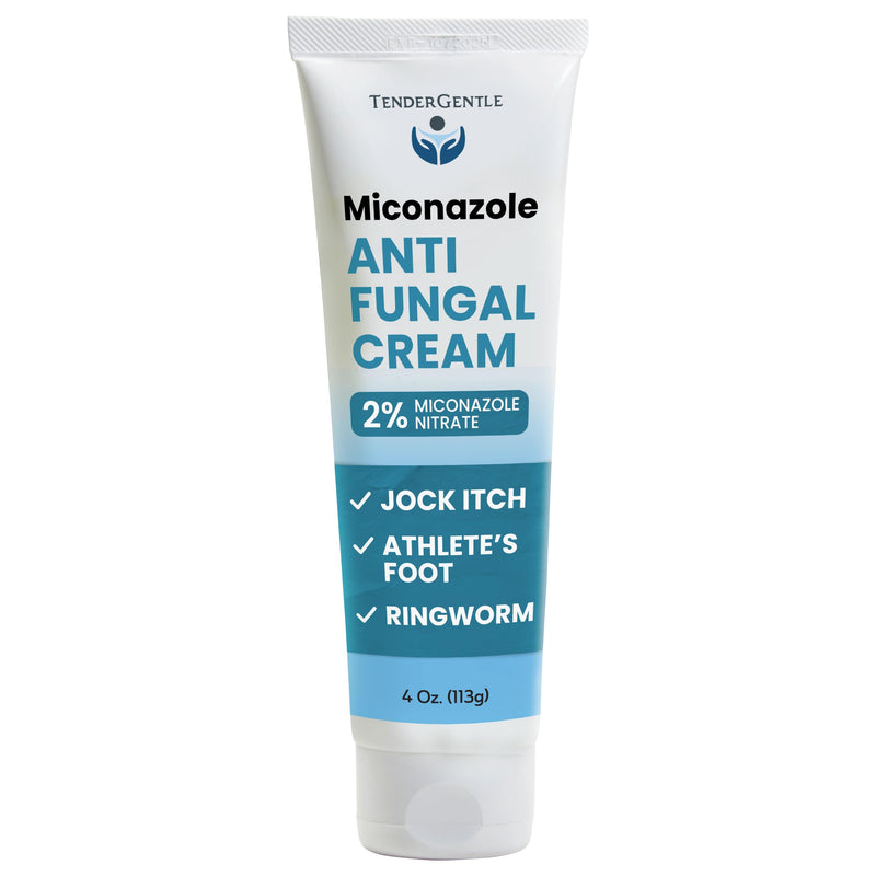 [Australia] - Miconazole Antifungal Cream for Skin - 4 oz of Miconazole Nitrate for Jock Itch, Athlete's Foot, Itching, and Ringworm 1 Pack 