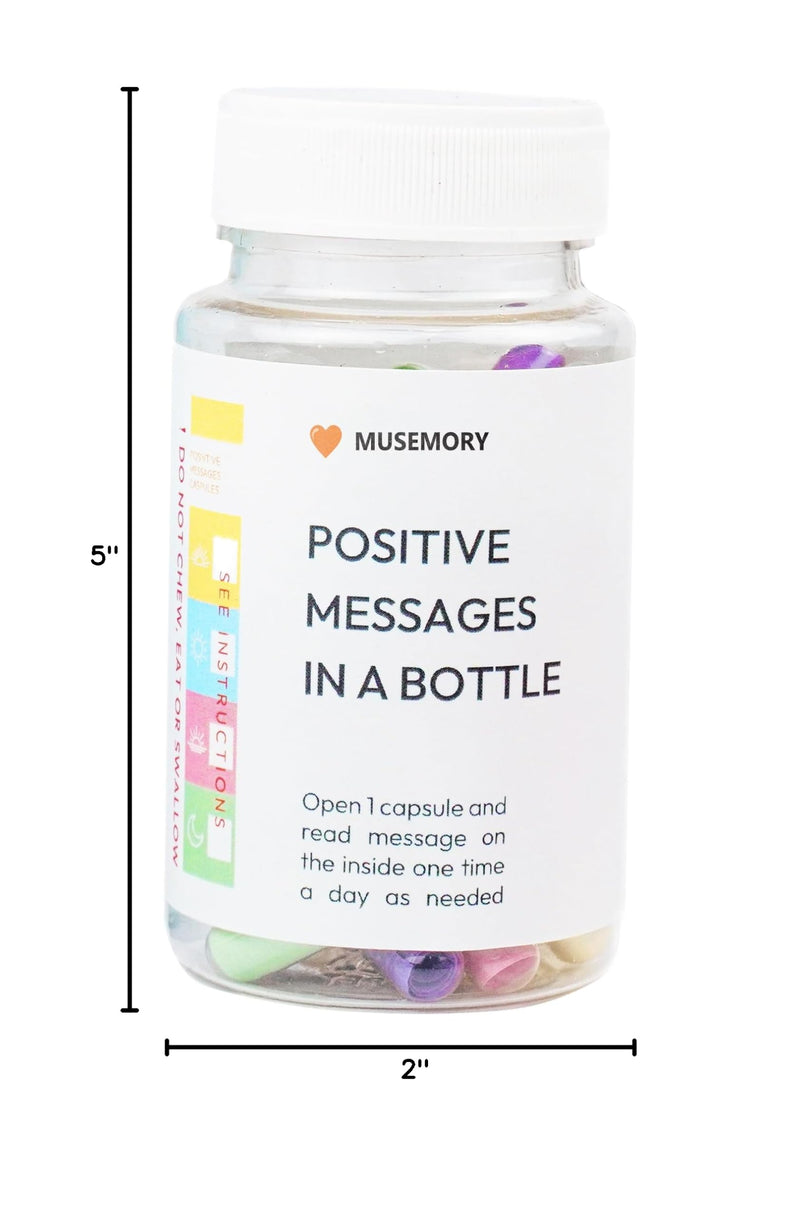 [Australia] - 50 Positive Messages in Bottle,Anxiety Relief Items, Stress Relief, Self Care Kit for Mediation,Positive Affirmation Gifts for Women, Self Care Kit for Mediation, Unique Health and Wellness Gifts 