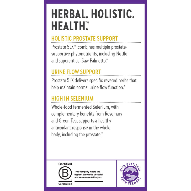 [Australia] - New Chapter Prostate Supplement - Prostate 5LX‚Ñ¢ with Clinical Strength Saw Palmetto + Fermented Selenium for Men‚Äôs Wellness - 180 ct Vegetarian Capsule 180 Count (Pack of 1) 