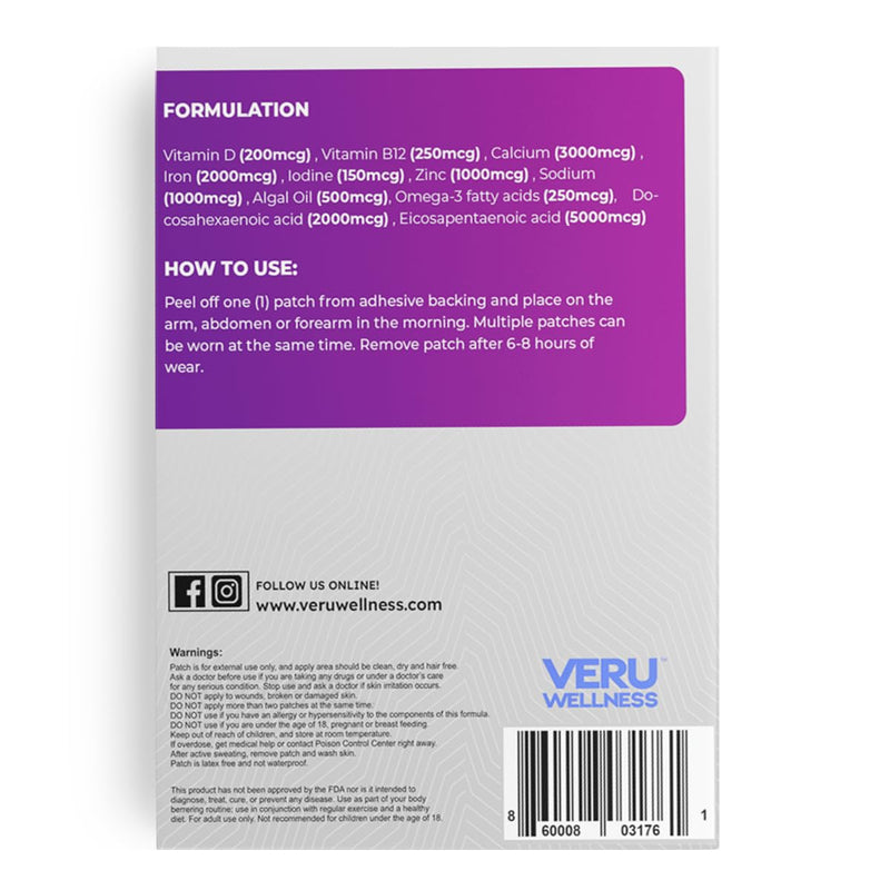 Multivitamin Daily Patch - Vitamin Patch, 60 Count | Daily Multivitamin