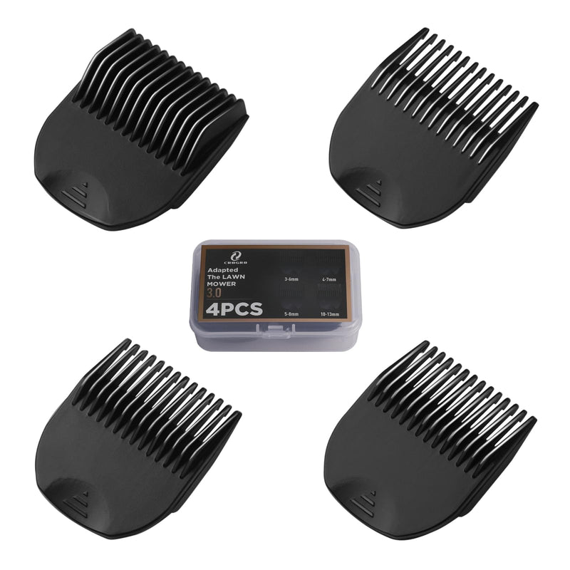 CR8GR8 Professional Guide Comb Fit Cutting Guider for Manscaped 3.0,4 Pack 8 Cutting Lengths from 1/8"-1/2" Inch Fit The Lawn Mower 3.0 Groin Hair Trimmer
