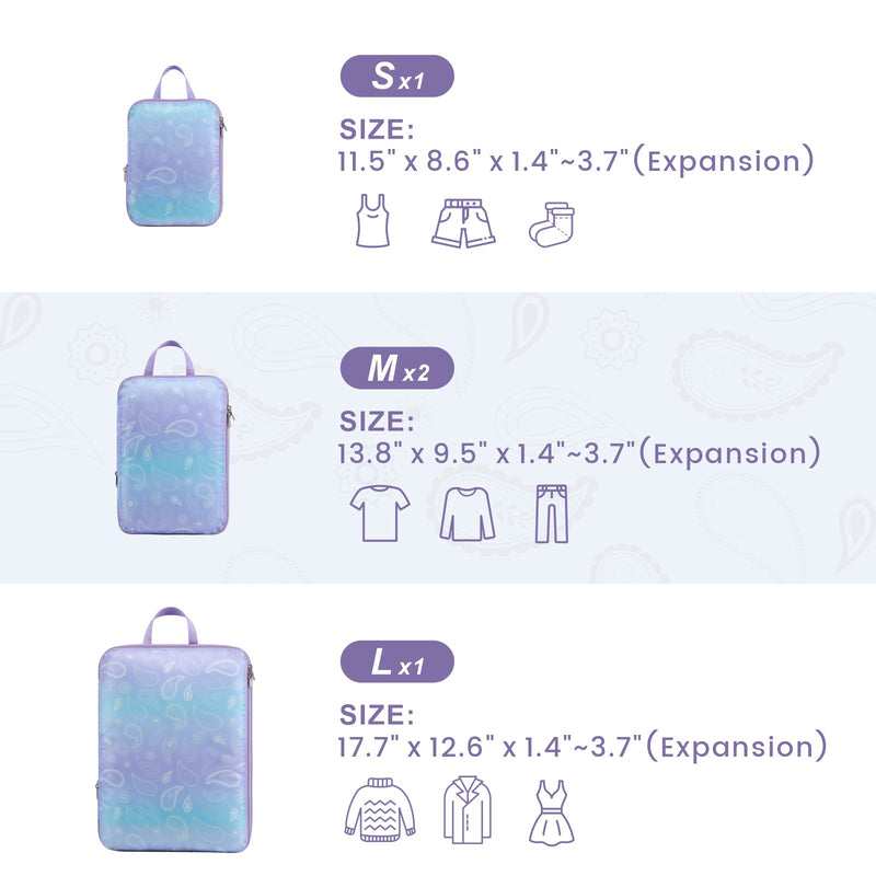 Cambond 60L Large Duffle Bag for Travel Bundle with Compression Packing Cubes