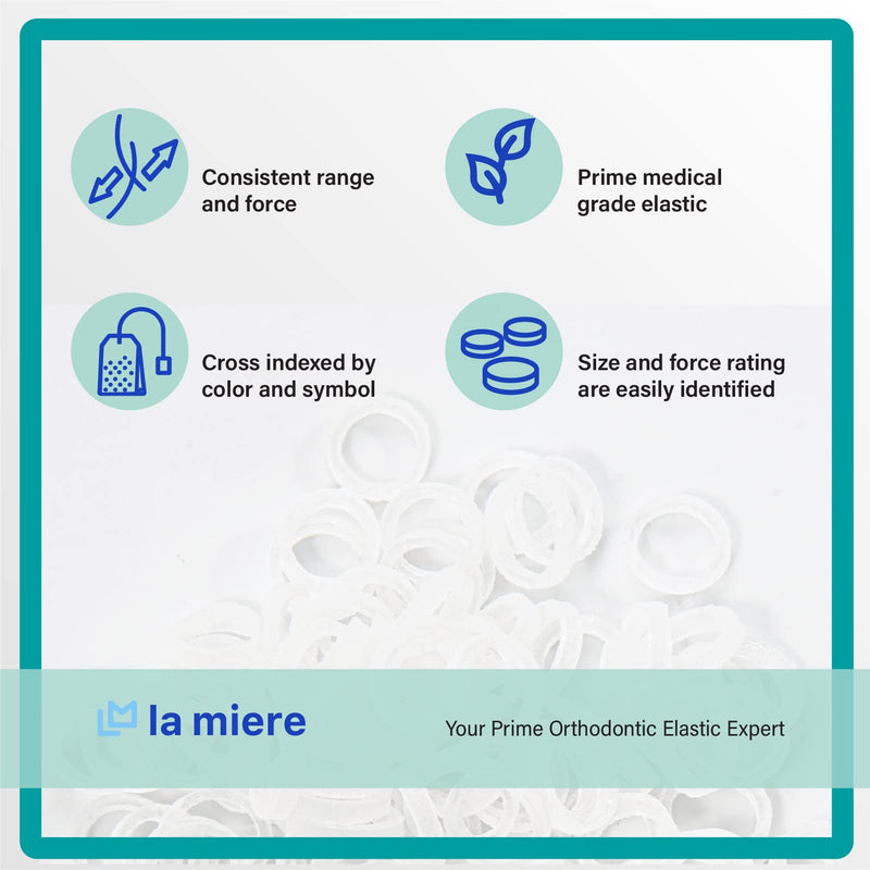 [Australia] - Non Latex 300 pcs 1/4inch 6.4MM Heavy Intraoral Elastic Bands Unimedic Orthodontic Elastics non- Latex Dental Rubber Bands Made in USA (1/4inch 6.4mm, Heavy 6.5oz) Heavy 6.5 Oz 1/4'' (6.4mm) 