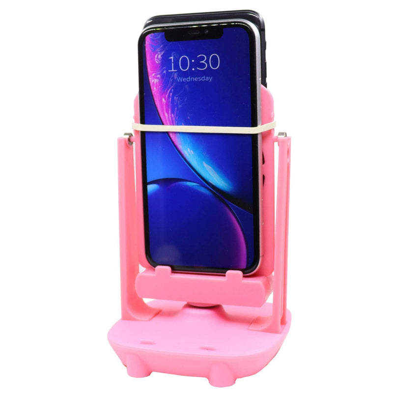 [Australia] - Phone Swing Step Counter Pedometer Compatible with Poke Ball Plus, Pedometer, (High Silent Version) (USB Cable) (Support 2 Phones)(Pink) 