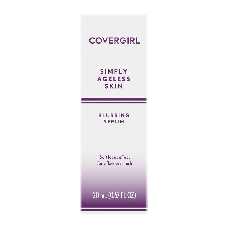 COVERGIRL Simply Ageless Blurring Serum, Anti Wrinkle Serum, Face Serum, 1 Pack,Skin Tightening Serum, Reduces Fine Lines, Formulated with Vitamin A & E, Argan Oil, Coconut Oil 0.67 Fl Oz (Pack of 1)