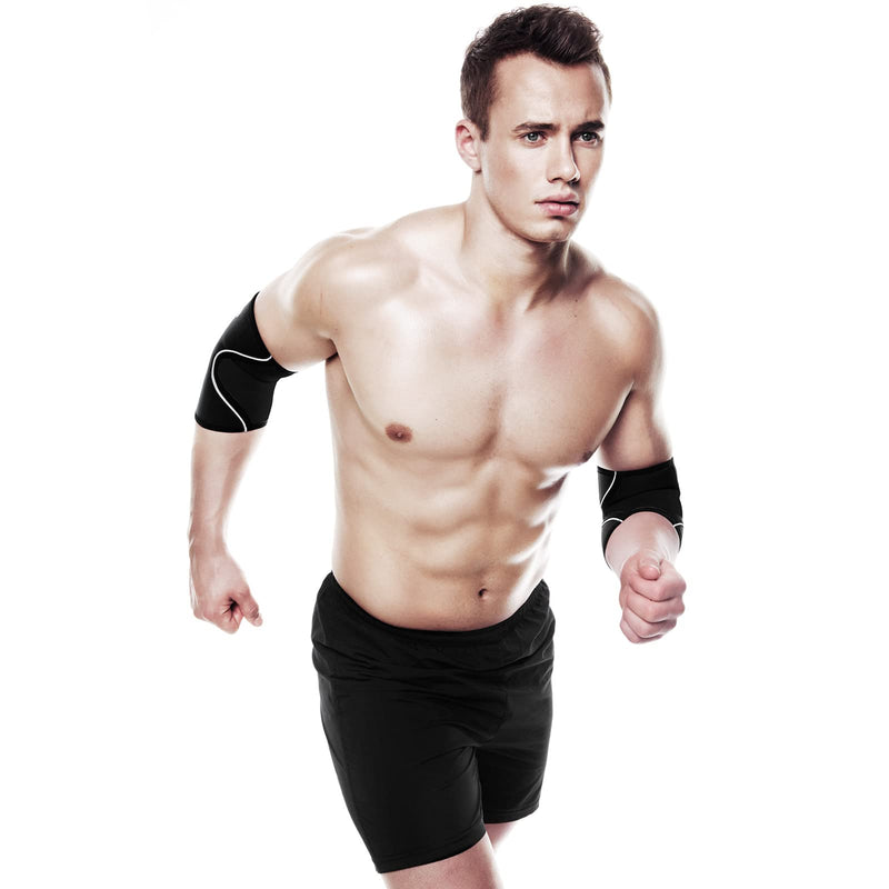 Rehband QD Elbow Sleeve 3mm Elbow Support Black Medium