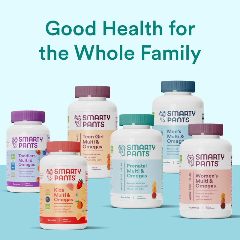 SmartyPants Prenatal Vitamins for Women, Multivitamin Gummies: Omega 3 Fish Oil (EPA/DHA), Biotin, Methylfolate, Vitamin D3, C, Vitamin B12, B6, A, K & Zinc, Inositol, 120 Count (30 Day Supply) 30 Servings Discontinued - 30 Day Supply