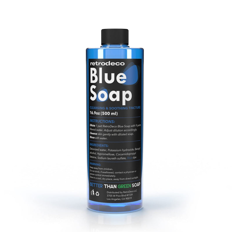 [Australia] - Ultra Concentrated 16.9oz Tincture of Blue Tattoo Soap USP: Makes 1.3 Gallons of Blue Soap with XL 16.9oz Squeeze Bottle For Skin and Piercings, Better Than Green Soap 16.9 Fl Oz (Pack of 1) 