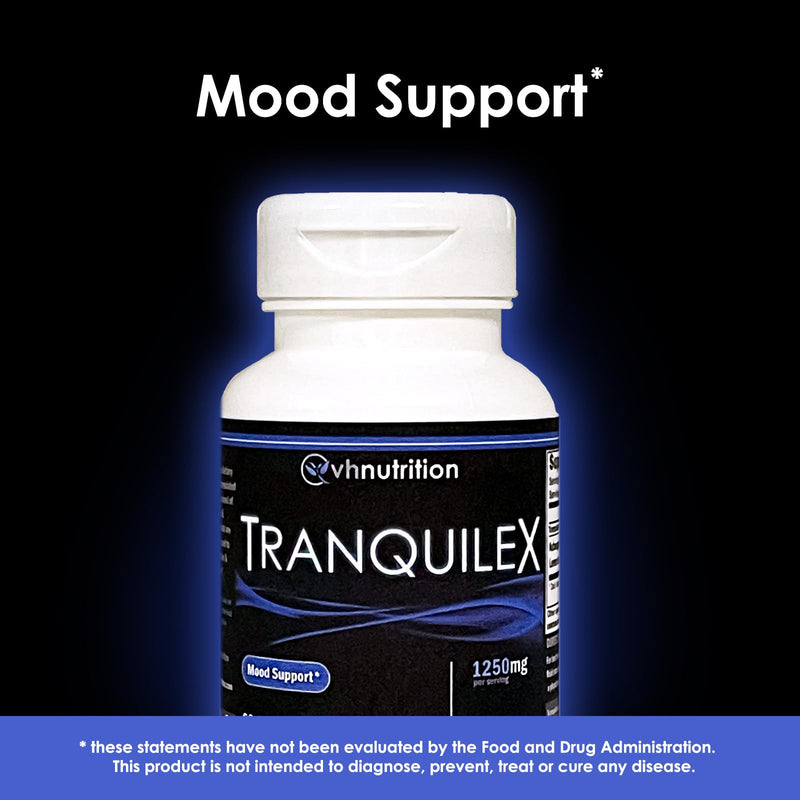 [Australia] - VH Nutrition TRANQUILEX | Stress Relief Supplement* | Ashwagandha, Passion Flower, Kava Kava, Lemon Balm, Licorice Root, and Lavender | Natural Relaxation and Mental Calmness | 60 Capsules 