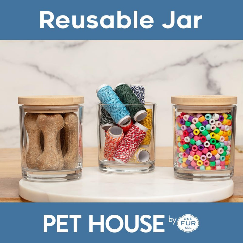 One Fur All Pet House Pumpkin Spice Candle Plant-Based/Soy Candle - Clean Burning Fall Scented Candles, Long Lasting Pet Odor Pumpkin Candle for Home Pack of 1 - PawsPlanet Australia