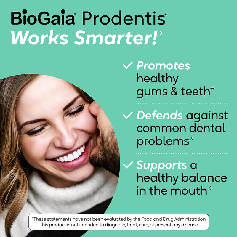 [Australia] - BioGaia Prodentis 3-Pack | Dental Probiotic Lozenges | Promote Healthy Gums & Teeth | Defend Against Dental Problems | Replenish Oral Microbiome | Improve Oral Health | Apple Flavor | 90 Day Supply 