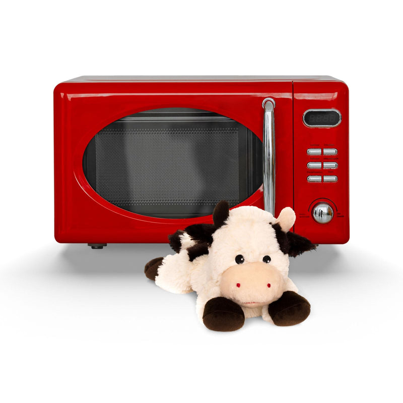 [Australia] - Habibi Plush heat cushion/stuffed toy for children and adults - 1826 cow with millet filling, heat cuddly toy for heating in the microwave/oven, also ideal for babies 