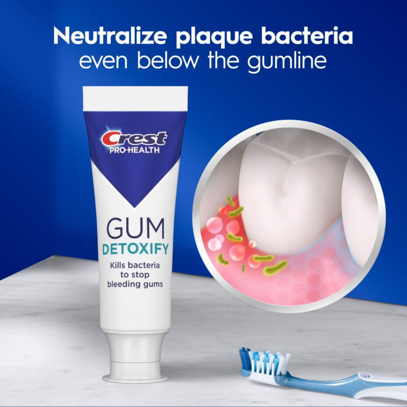 [Australia] - Crest Pro-Health Gum Detoxify Deep Clean Toothpaste, 4.8 oz Pack of 3 - Anticavity, Antibacterial Flouride Toothpaste, Clinically Proven, Gum and Enamel Protection, Plaque Control 
