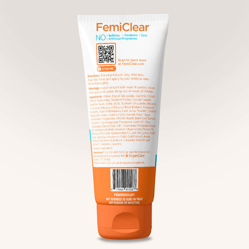 [Australia] - FemiClear® Restoratives Ultra-Gentle Feminine Wash, Made with Lysine & Lemon Balm, Natural Ingredients, Feminine Hygiene Products, Essentials for Vaginal Health (6FL oz) 