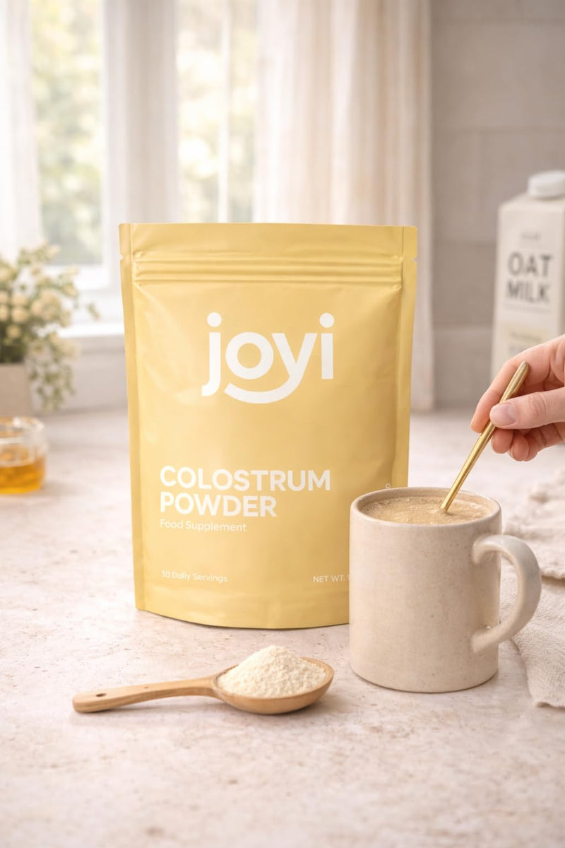 Joyi Colostrum Powder – Grass Fed Bovine Colostrum – Unflavoured Food Supplement – Sugar Free, Keto Friendly – 150g (30 Daily Servings)