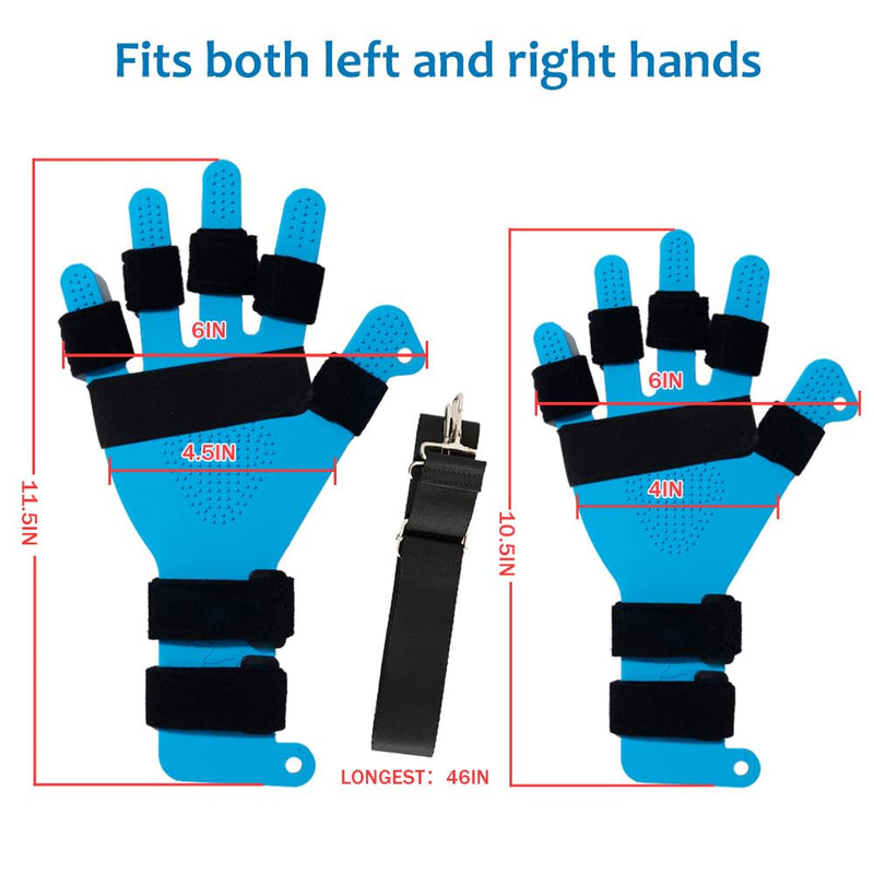 Resting Hand Splint for Stroke Support – Adjustable Finger Separator Brace for Spasticity & Contracture, Helps Prevent Finger Curling & Stiffness,Suitable for Adults, Elderly M