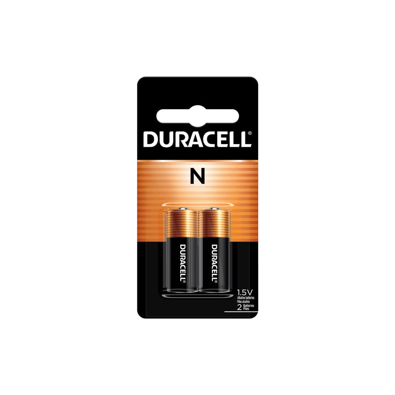 Duracell N 1.5V Alkaline Battery, 2 Count Pack, N 1.5 Volt Alkaline Battery, Long-Lasting for Medical Devices, Key Fobs, GPS Trackers, and More 2 Count (Pack of 1)