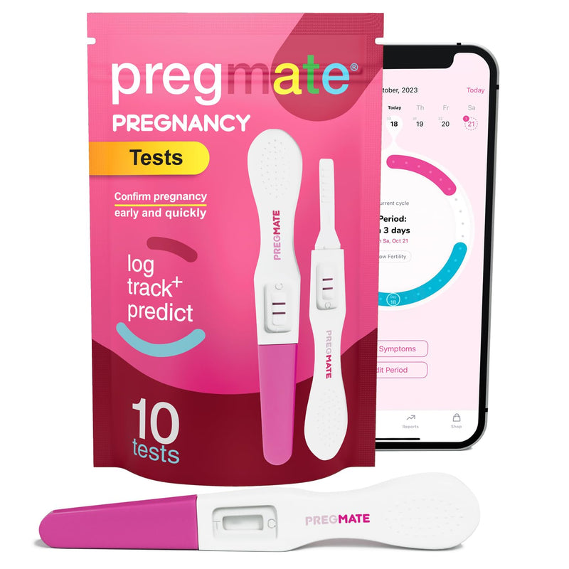 [Australia] - Pregmate Pregnancy Midstream Test (10 Count) 