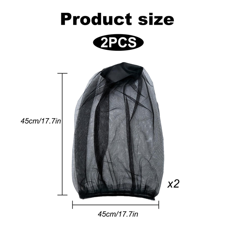 [Australia] - Pack of 2 mosquito net head, hat with mosquito net, head net face mesh, mosquito head mosquito net head, head protection face mosquito protection, mosquito nets protection net for outdoor/climbing hiking for insect protection 