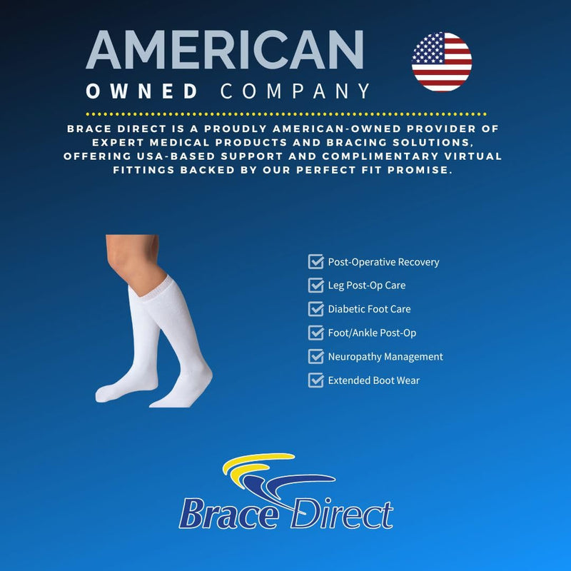 [Australia] - Brace Direct Walking Boot Sock Liner, 19" 100% Cotton Tube Socks for CAM, Aircast & Fracture Boots, Prevents Irritation 4 