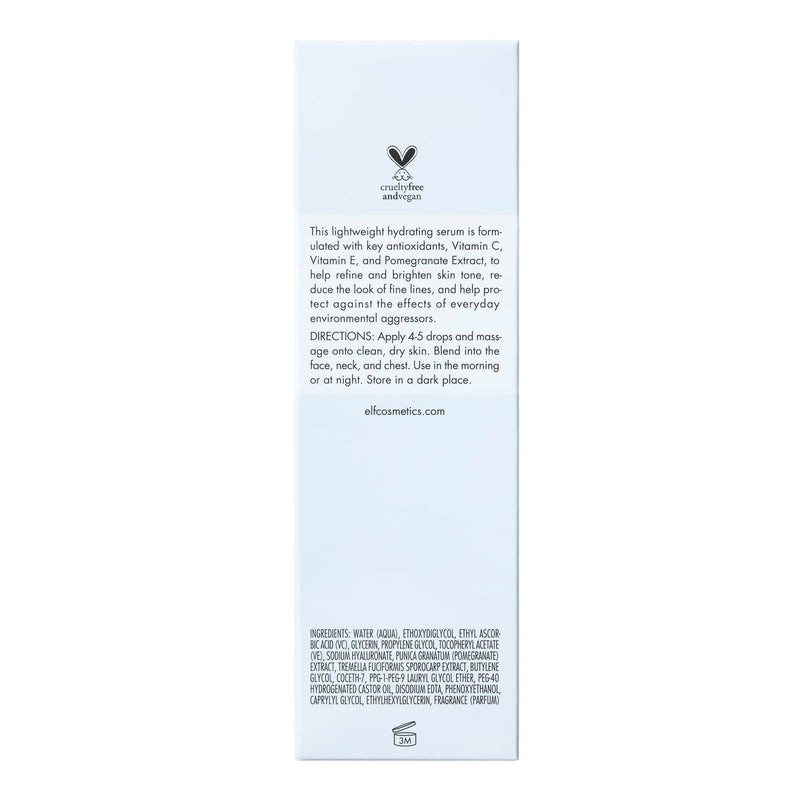 e.l.f. SKIN Vitamin C Serum, Antioxidant-Rich Face Serum to Protect & Brighten, Restores Skin’s Youthful Glow, Vegan & Cruelty-Free