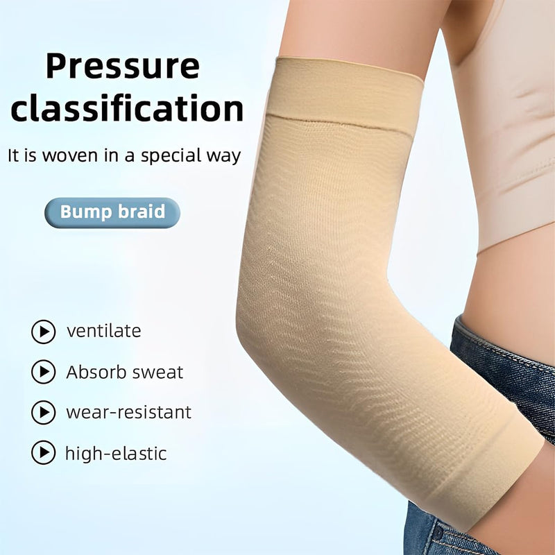 [Australia] - rmformer, 2 Pairs of Compression Arm Sleeves, Versatile Arm Catheter Cover Tape, Made of Breathable Design Fabric, for Blood Glucose Monitor and Tattoo Cover, Nude, Black, One Size 
