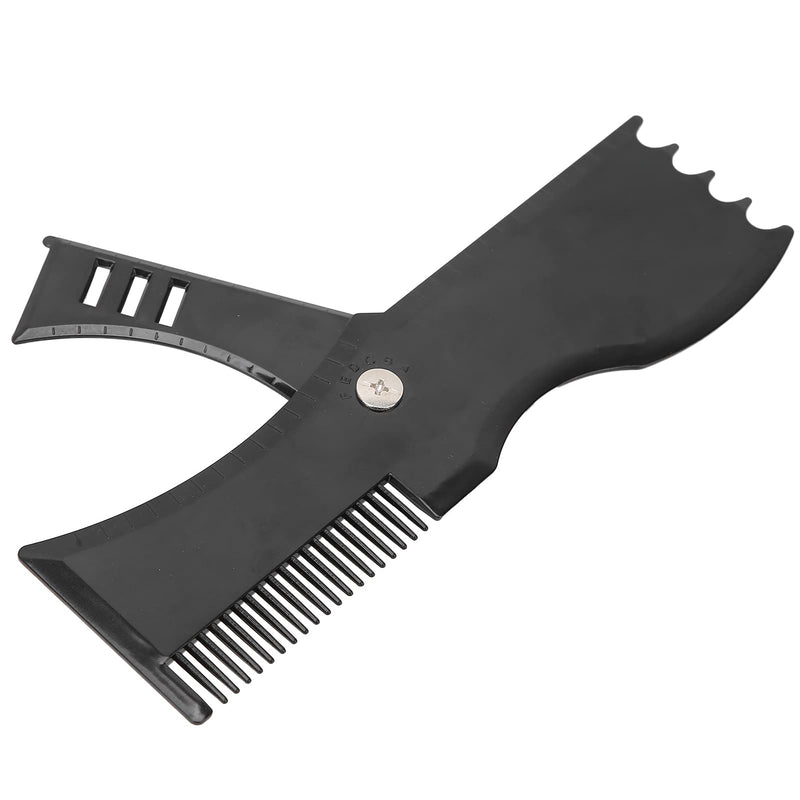 [Australia] - Adjustable Beard Shaping Tool with Comb and Styling Template, Compact Shaving Template, Beard Stencils Beard Grooming Beard Stencil, Men's Beard Shaping Stencil Twisted Beard Styling Tool 