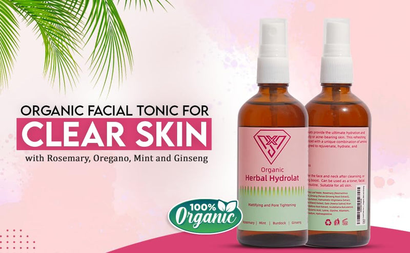 Vantanex Organic Rosemary, Burdock Root, Ginseng & Mint Hydrolat – Infused with Vitamins & Oregano – Revitalizing Herbal Tonic for Scalp, Skin & Body – Potent Organic Wellness Mist