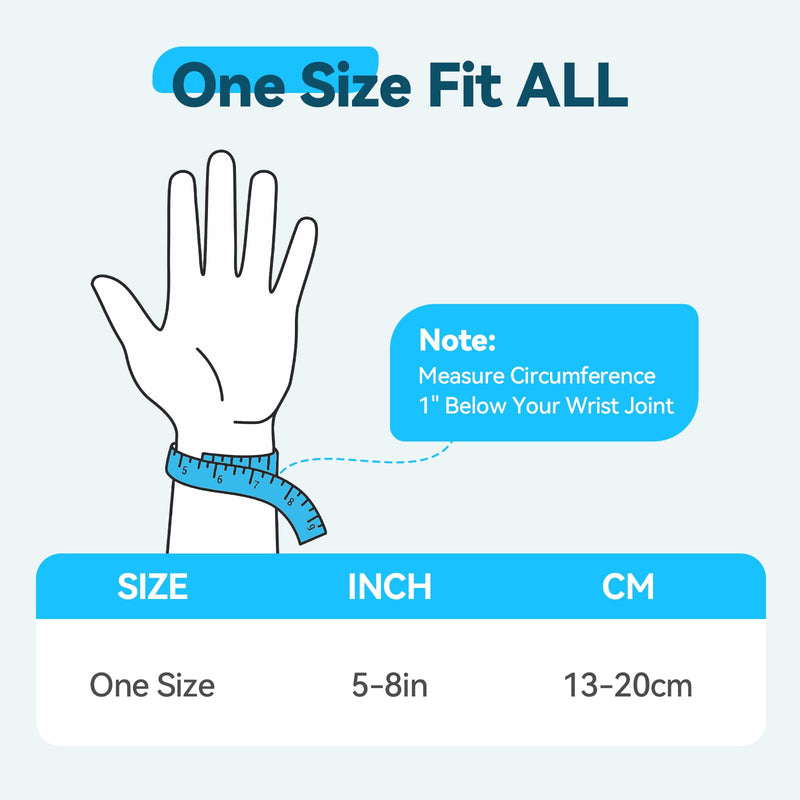 AGPTEK 2 Pack Wrist Hand Brace for Mild Carpal Tunnel Syndrome Arthritis Tendonitis Pain Relief, Adjustable Wrist Support for Weightlifting, Gym, Wrok, Sports, Daily Use-1 Pair 1 Pair