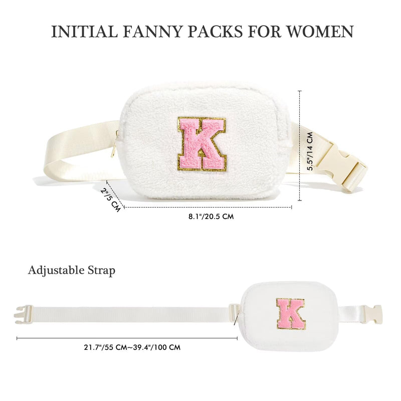 YOOLIFE Initial Girls Makeup Bag and Crossbody Bag T