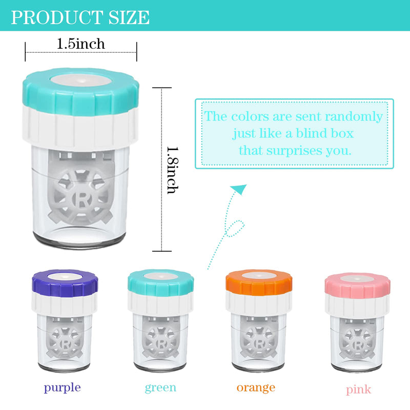 [Australia] - 2 PCS Contacts Case Cleaner Machines, Daily Vision Care Manually Contact Lens Washer Cleaner Plastic color 