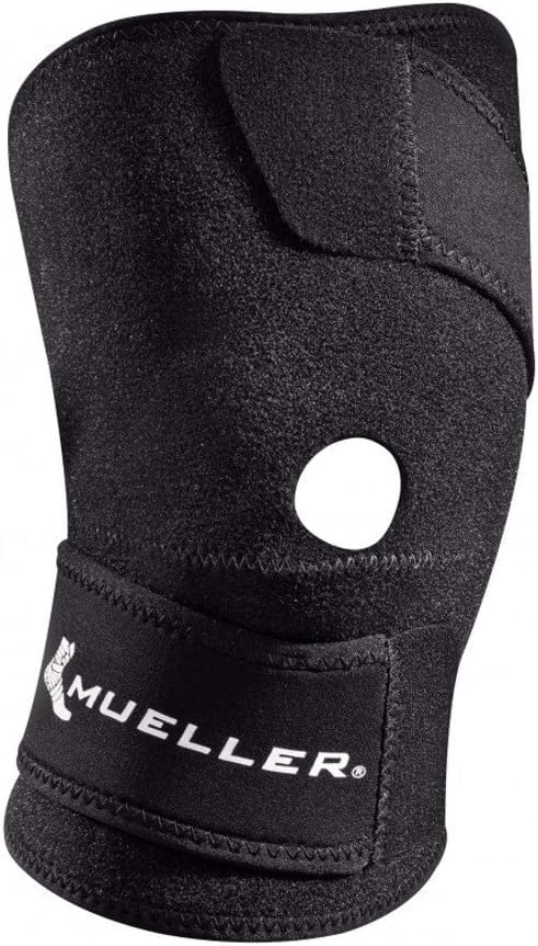 MUELLER Sports Medicine Wraparound Knee Stabilizer Small/Medium Support Black