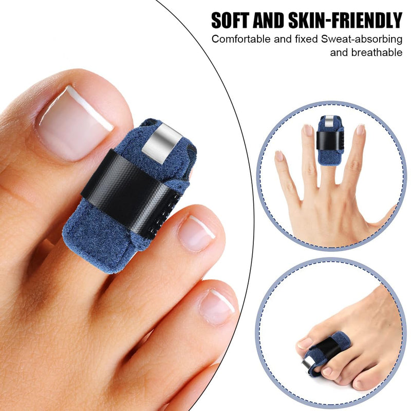 [Australia] - LINXIU Toe Splint Hammer Toe Toe Straightener Toe Straightener for Support and Toe Fixation Toe Stretcher for Broken Toes Claw Toes Pack of 2 