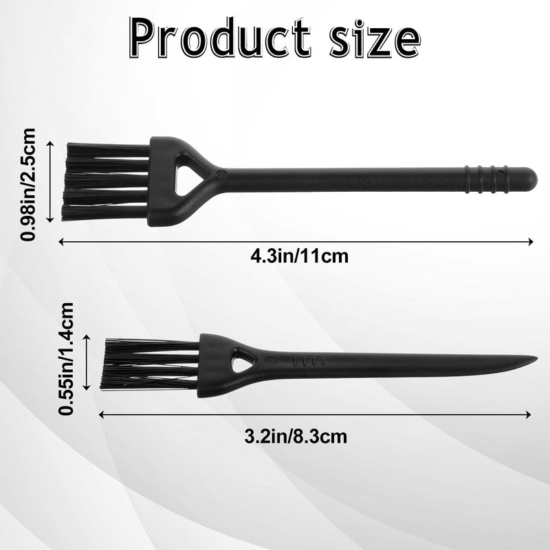 [Australia] - Pack of 10 razor brush replacement razor brush cleaning brush electric razor cleaning brush electric double-sided trimmer shaving brush for cleaning beards with electric shaving heads 