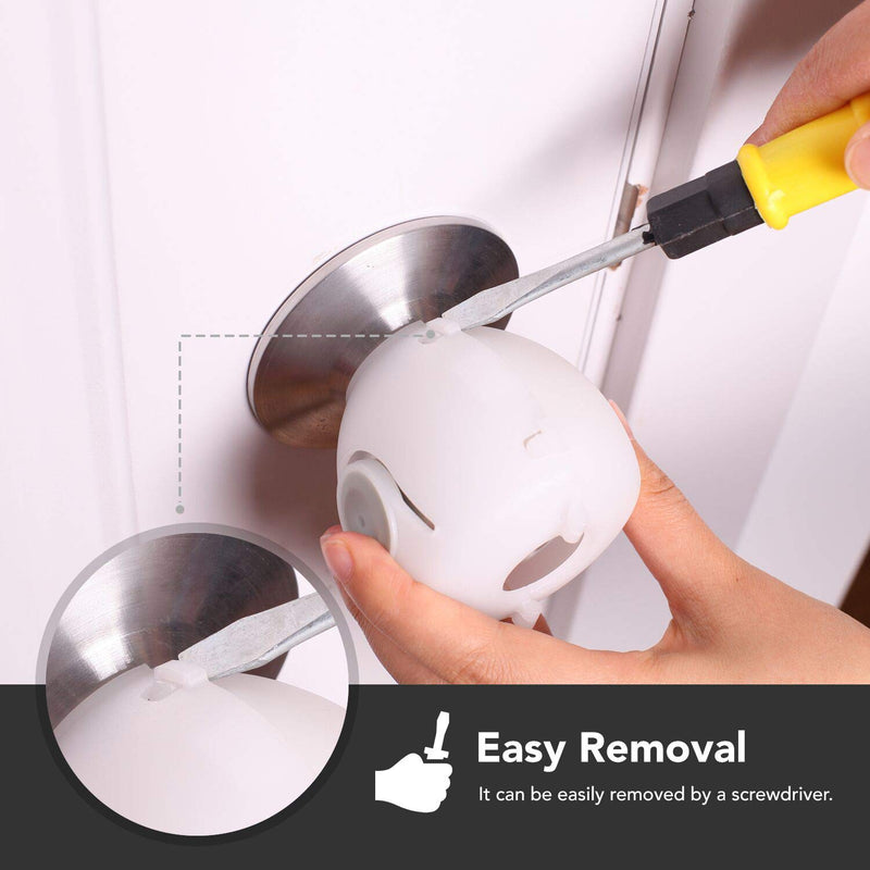 [Australia] - EUDEMON 6 Pack Baby Safety Door Knob Covers Door Knob Locks 