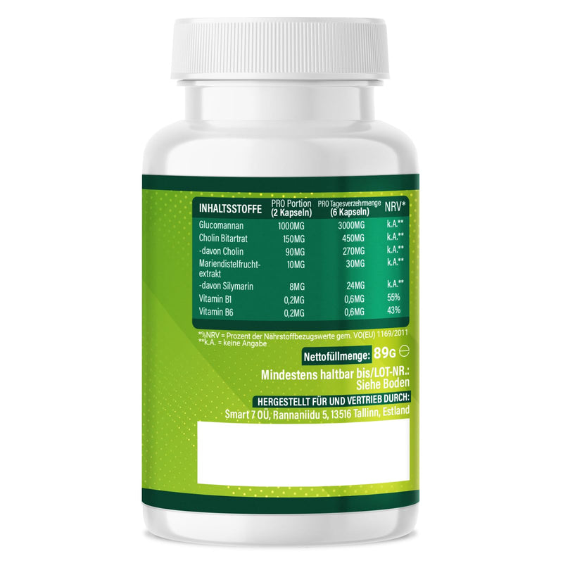 [Australia] - GREEN BURN® Appetite Suppressant Capsules - Extremely High Dose with Glucomannan, Choline, Vitamin B1 + B6 - Dietary Supplement for Women & Men - Support for Losing Weight & Metabolism - Fast & Strong Green Burn 