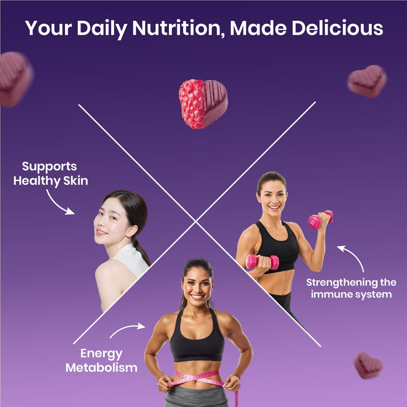 Zinc Gummies 50mg, 45 Days Supply, 90 Gummies, Zinc Supplement for Men & Women, Easy to Chew, Natural Raspberry Flavour, Vegan, Immune, Skin, Hair, Nail, Non-GMO & Magnesium Stearate-Free - By Ved