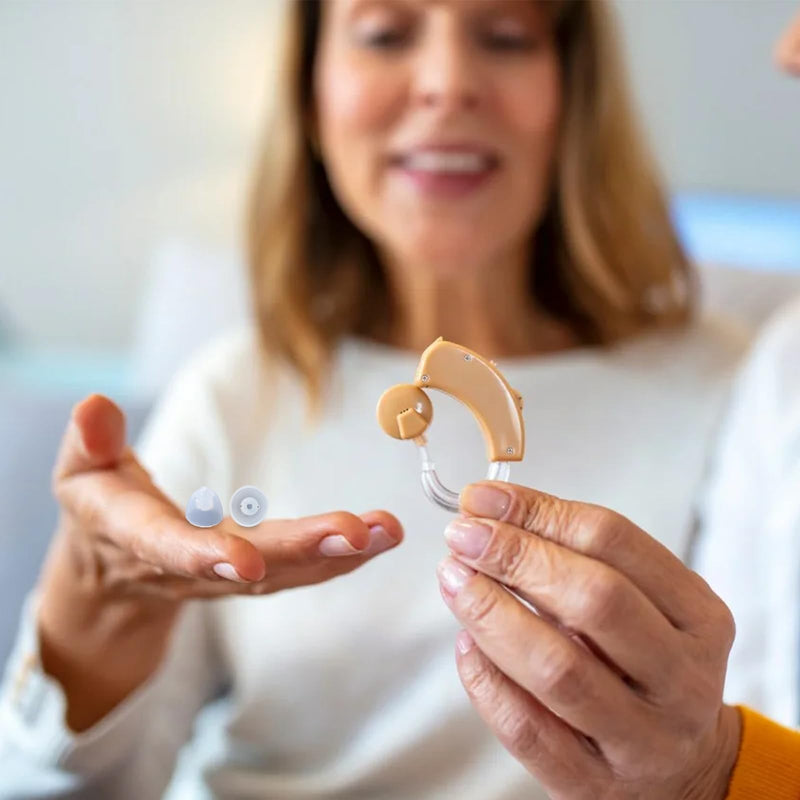 Hearing Aid Domes for Oticon Replacements,Biluer 20 PCS 8mm Oticon Hearing Aid Domes Self Replaceable Hearing Aid Earplugs Suitable for Power Minifit