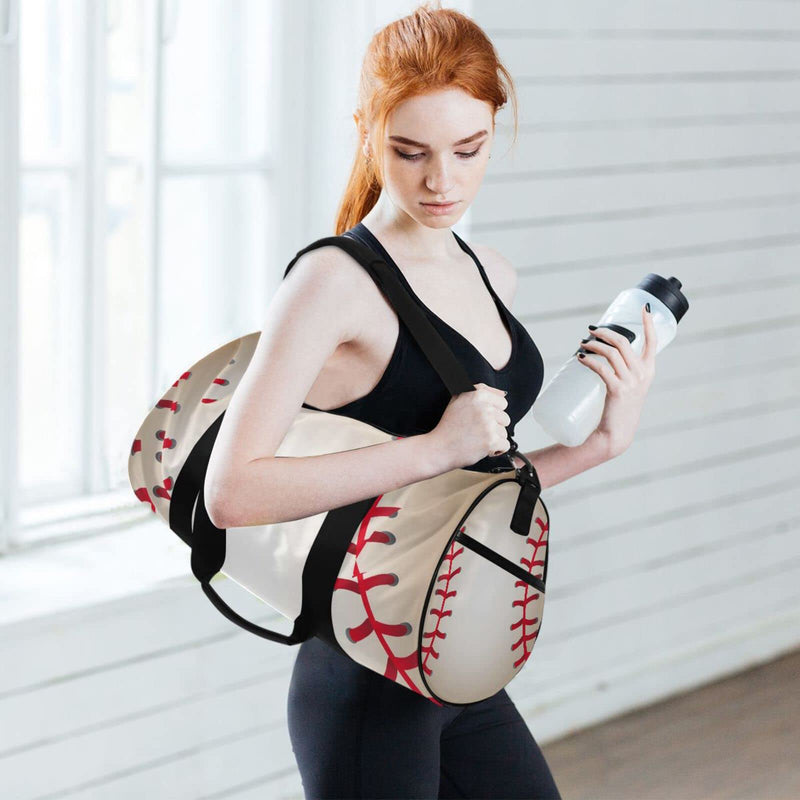 Baseball Ball Duffel Bag Sports Gym Bags for Men and Women