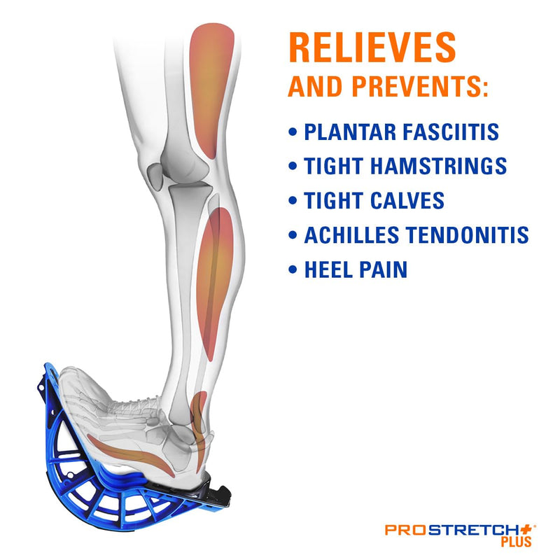 ProStretch Plus Calf Stretcher & Tuli's X Brace Bundle - Plantar Fasciitis & Foot/Heel Pain Relief