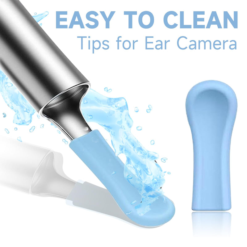 [Australia] - Mrltau Pack of 30 Silicone Ear Cleaner Head for Earwax Remover, Ear Spoon Accessories for Ear Wax Removal Otoscope, Replacement Tips for Ear Vacuum, Earwax Suction Ear Cleaner Accessories A 