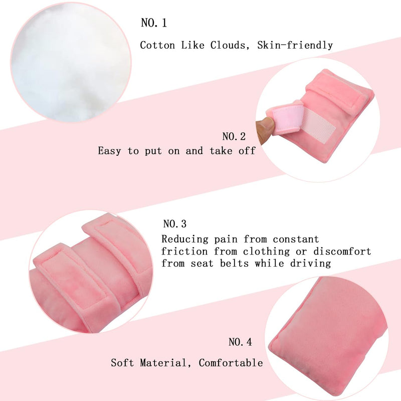 [Australia] - 2 Pack Soft Mastectomy Pacemaker Pillow for Pacemaker Recovery Post Surgery Breast Cancer Chemo Port Chest Protector Bra Strap Pad Protector, Support Cushion Gifts for Women and Men 