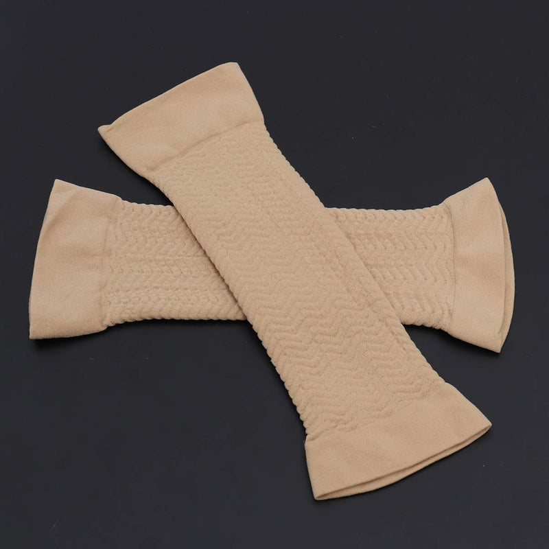 [Australia] - LIOOBO 2 Pairs Compression Arm Sleeves Lymphedema Arm Warmer Shaper Arm Sleeves Arm Socks Arm Cuff Compression Sleeve for Elbow Arm Sleeve 