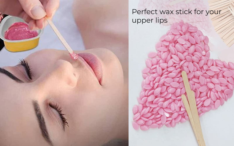 [Australia] - Mibly 1000 Pcs Wooden Wax Sticks - Eyebrow, Lip, Nose Small Waxing Applicator Sticks for Hair Removal and Smooth Skin - Spa and Home Usage Pack of 1000 
