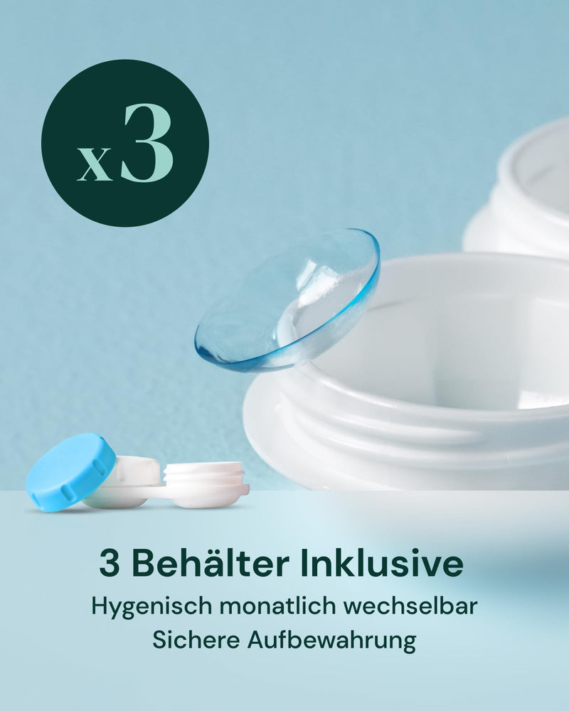 [Australia] - YogaMedic contact lens liquid multipack - lens fluid soft lenses - 3 x 360 ml, 1 x 100ml - 3 contact lens containers - contact lens fluid with panthenol for comfortable wearing 3x 360ml 1x 100ml + 3x containers 