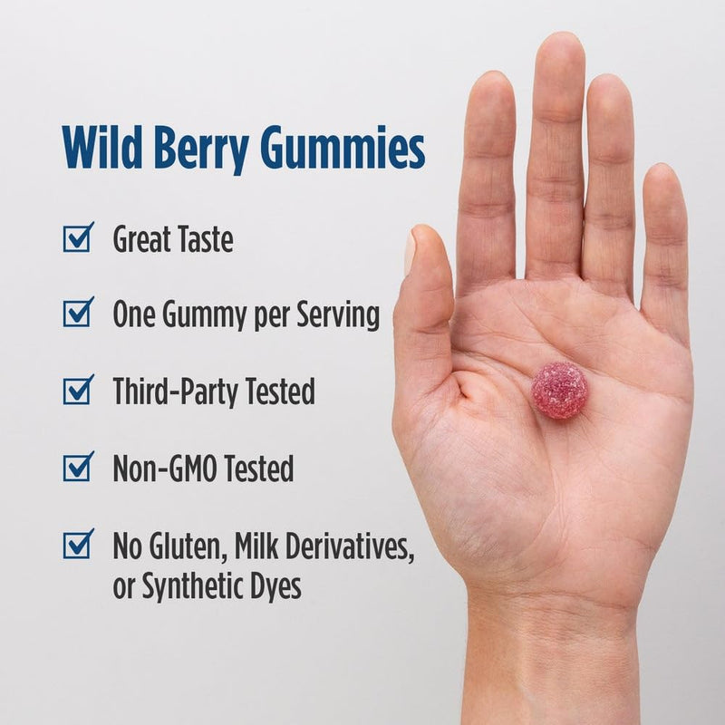Nordic Naturals Pro Vitamin D3 Gummies, Wild Berry - 120 Gummies - 1000 IU Vitamin D3 - Great Taste - Healthy Bones, Mood & Immune System Function - Non-GMO - 120 Servings 120 Count (Pack of 1)