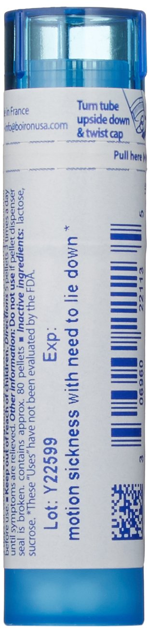 Boiron Cocculus Indicus 30C, Homeopathic Medicine for Motion Sickness (Pack of 5)