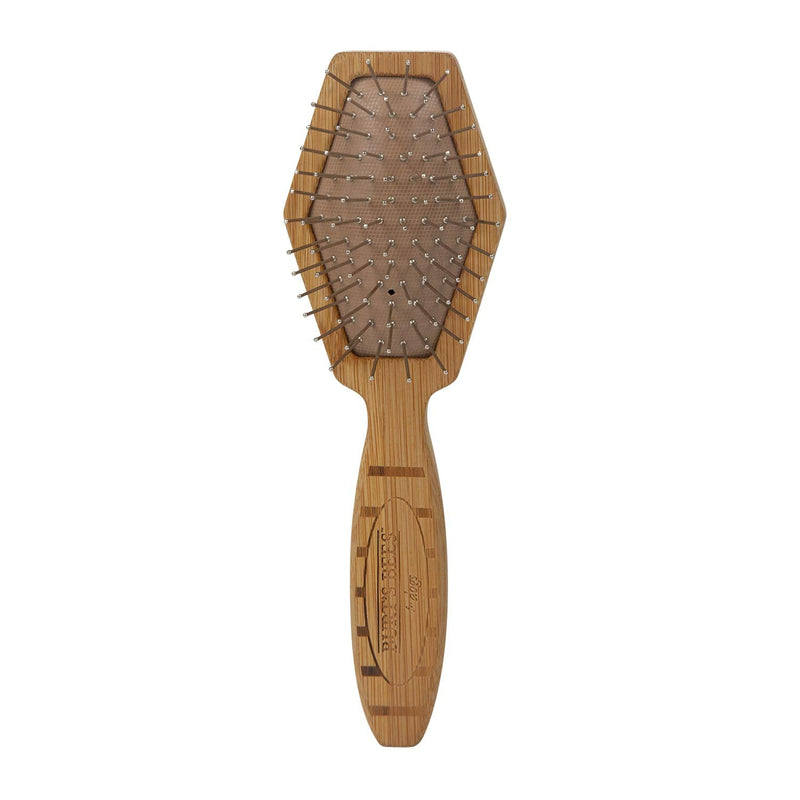 Burt's Bees for Pets Double Sided Pin & Hemp Bristle Dog Brush | Best All-Purpose Dog Brush to Reduce Shedding | for Long & Short Haired Large Dogs, Bamboo Brown Large - 1 Count - PawsPlanet Australia