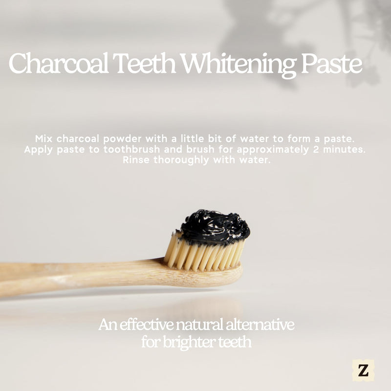 [Australia] - Zen Principle Activated Charcoal Powder only from USA Hardwood Trees. All Natural. Whitens Teeth, Rejuvenates Skin and Hair, Supports Better Digestion. Free Scoop Included. 12 oz. 