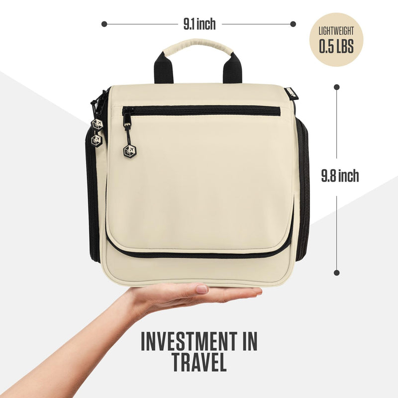 VENTURE 4TH Travel Toiletry Bag & Quick Dry Towel Set - Ideal Travel Bundle for Camping, Hiking, Backpacking and Business Trips - Size L Towel